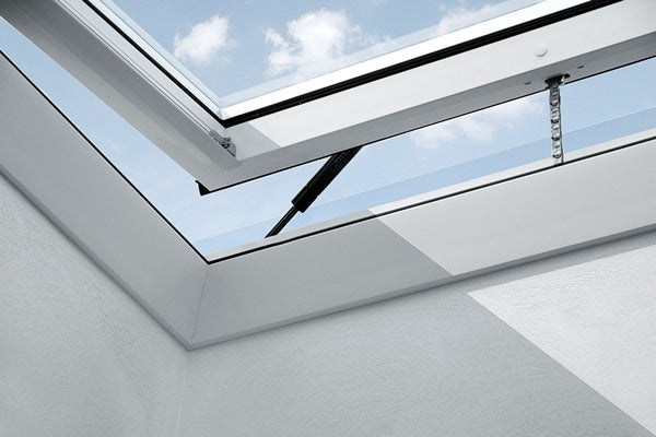 VELUX INTEGRA flat roof windows open